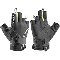 Bastoni Da Nordic Walking Leki Unisex - In Carbonio, Lunghezza Fissa, Leggeri (300g Per Coppia)