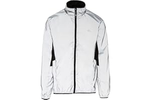 Trespass Zig Wasserdichte Sportjacke / Funktionsjacke / Wetterjacke aus Reflektivem Material für Herren,