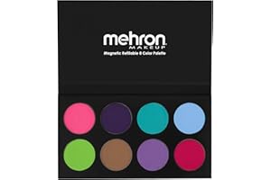 Mehron Makeup Paradise AQ Face & Body Paint 8 Color Palette (Pastel) - Face, Body, SFX Makeup Palette, Special Effects, Face Painting Palette for Art, Theater, Halloween, Parties and Cosplay