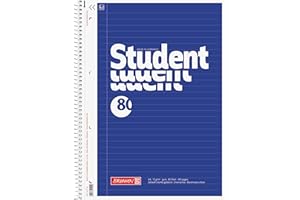 ‎BRUNNEN BRUNNEN Collegeblock Student | A4, Lineatur 21, 80 Blatt, blau