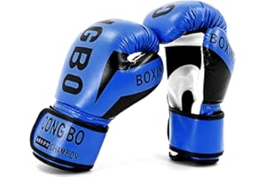 Hwtcjx Guantoni da Boxe per Bambini, Guantoni Boxe, Guanti da Sparring Junior, Fascia di età 3-12 anni, Boxing Gloves per MMA Muay Thai Arti Marziali Kickboxing Sparring Allenamento
