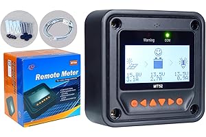 EPEVER MT52 Remote Meter für MPPT Solarladeregler mit LCD-Display-Monitor und eingestellten Daten des Solarladereglers (MT52)