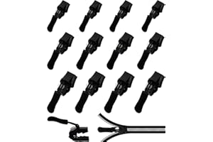 KOSOEUR Reißverschluss Zipper, 12 Stück Universell Reißverschluss Reparatur Set, Abnehmbares Ersatz Zipper für ReißVerschluss, Reisverschlußzipper Set, Reisverschluss Fix Kit für Jacke/Mantel/Rucksack