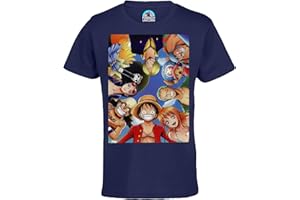 FRENCH UNICORN T-Shirt Enfant Mixte One Piece Equipage Pirate Selfie Manga Anime Japon
