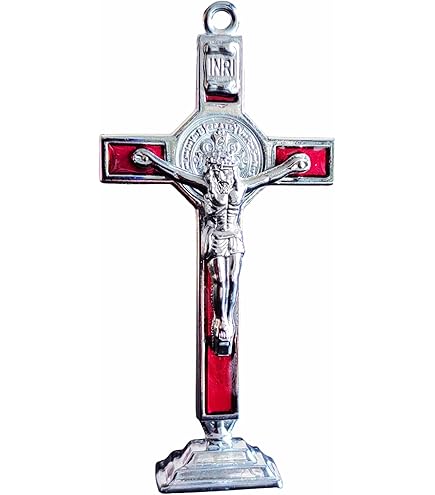 Sianna Saint Benedict Benedictine Metal Cross 4 Inch Protection 
