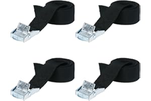 WIDISUN Tie Down Straps, 3M Heavy Duty Tensioning Belts, 4 Pack Adjustable Cargo Straps Ratchet Straps, Strap with Buckle, Lashing Straps Suitable for Motorcycle, Bike, Cargo, Trucks, Trailer, Luggage