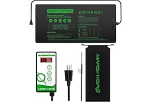MARS HYDRO 10''x 20.75'' Seedling Heat Mat with Thermostat Combo Set，Heating Pad for for Germination, Indoor Gardening, Greenhouse