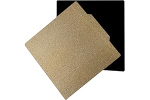 TIOPY Plateau d'impression double face texturé PEI 165x165 mm, imprimante 3D Feuille flexible PEI Plateau de construction magnétique avec lit de colle, pour FlashForge Adventurer 3/Ender 2 pro