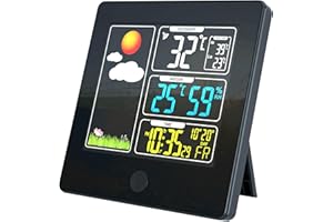 RED5 All In One LED Indoor Weather Station with External Wireless Monitor Sensor