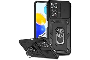 ATISIJIE Carcasa para Xiaomi Redmi Note 11/ Redmi Note 11S Funda, Antigolpes Militar Funda Redmi Note 11/ Redmi Note 11S Original con 360 Grados Magnetic Anillo Case [Protección de la cámara] Negro