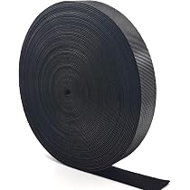 Klett-Kabelbinder Rolle (10 M X 2 Cm) Mit 50 Plastikschnallen – Wiederverwendbar, Selbstklebend, Für Kabel, Garten & Büro