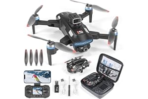 BFHDBDT Drohne mit Kamera HD 4K,RC Faltbare FPV WiFi Live Ãœbertragung Drohne für Kinder Anfänger,2 Akku Lange Flugzeit,Headless Modus,Flugbahnflug,Hindernisvermeidung,One Key Start/Landen,Headless Modus