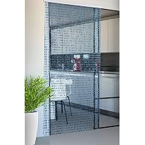Biancheriaweb Insektenschutz-Vorhang Aus Perlen – Braun, 100x200 Cm, Mit PVC-Halterung Für Tür Oder Fenster
