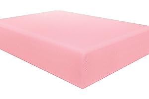NTBAY 100% Brushed Microfiber Single Fitted Sheet, 1800 Super Soft and Cozy, Wrinkle, Fade, Stain Resistant 12" / 30cm Deep Pocket Fitted Bed Sheet, Pink