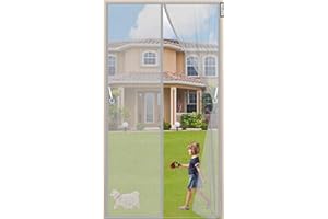 WEIZON Tenda Zanzariera Magnetica per Porta 130 x 220 cm,Tenda Zanzariera Magnetica per Porta Automaticamente Sigilla per Impedendo agli Insetti di Entrare Porta Ingresso del Balcone Terrazzo - Grigio