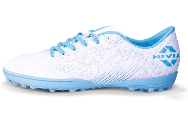 Nivia Oslar 3.0 Turf Shoes for Men, Rubber Studs with Spacer Mesh with Film Upper, Die Cut Lightweight Insole, Ideal for Hard Surfaces Artificial Turf Surfaces