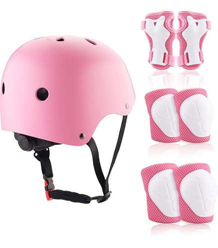 Kit Protection Enfant 6 Pièces - Genouillères, Coudières, Protège-poignets Réglables Pour 3-8 Ans, Sport, Rollers, Vélo