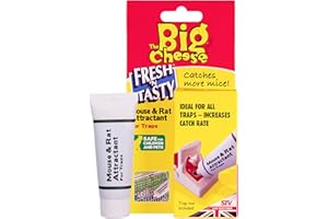 The Big Cheese Mouse and Rat Attractant – 26g, Poison-Free Paste in Squeezy Tube, Use to Re-Bait Traps, Safe-to-Use Around Children and Pets