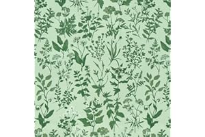 Fiula Papel pintado autoadhesivo con flores, 44 cm x 3 m, vinilo natural, lámina decorativa para pared, muebles, escritorio, armario, salón, dormitorio, cocina