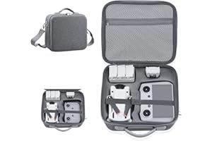iEago RC Mini 3 Pro Carry Case Waterproof Hard Case Portable Storage Bag Travel Case Compact with Adjustable Shoulder Strap for DJI RC/RC-N1 Controller,Drone,Batteries,Propeller Accessories