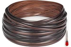 ODSK Rattan-Reparaturmaterial, Rechteckig, Kunststoff, Coffee, 70 m, Selbstklebend, 4 Stück