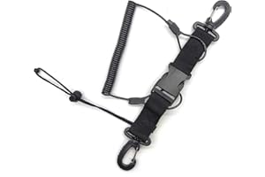 HAOBIN Cordino Da Immersione Cordino Elastico Anti-Perso Scuba Diving Lanyard Clip Con Cordino Per Fotocamera Cordino Per Immersione Con Fotocamera Per Accessori Pe Subacquei,Con Clip A Sgancio Rapido