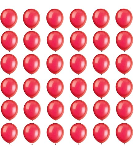 50 Mini Basis Ballons Rot – Ca. 13 Cm Durchmesser, Für Luftfüllung (kein Helium)