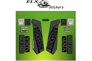 ELX STICKERS Pegatinas HORQUILLA ROCK SHOX YARI 2016 ELX29 STICKERS AUFKLEBER AUTOCOLLANT DECALS BICICLETA CYCLE MTB BIKE 29" NEGRO/BLACK