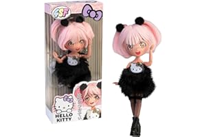 4SF Hello Kitty, Poupée, 20 cm, Modèle Golden Diva, pour Les Enfants dès 6 Ans, HKTF02