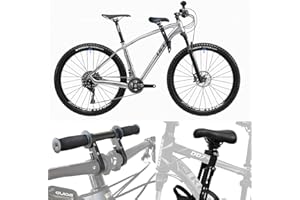 QQY Adjustable Kids Bicycle Seat Handlebar, for 2-7 Years,Outdoor Mountain Bike Saddles Child Cycling,Compatible with All Adult MTB