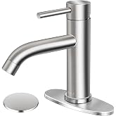 SOKA Banyo Lavabo Bataryası Tek Saplı Paslanmaz &Ccedil;elik Tuvalet Ticari Banyo Bataryası K&uuml;vet Lavabo Muslukları G&uuml;verte Levhası 