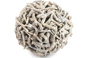 CHICCIE Dekokugel Holz 15cm - Kugel Holzkugel Deko Dekoration Naturdeko Natur