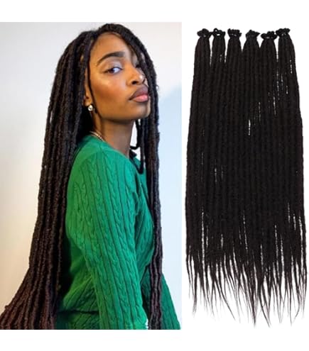 100% Handmade Dreadlocks Extensions Fashion Reggae Hair 20Inch Soft Crochet Dreadlock Braids Hair Ombre Color 5Pcs/Lot – Buy The Best Products In The Ayzeze Online Store - Foto 2