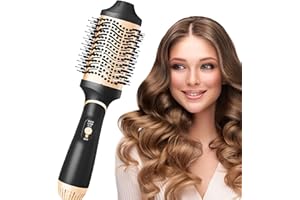 Fauxpont Brosse Soufflante,5 en 1 Ions Négatifs Chauffante Sèche-Cheveux avec 3 Températures,1000W Multifonction Seche Cheveux Coiffante Brosse à air Chaud
