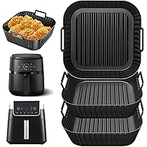 Moule En Silicone Pour Air Fryer - Compatible Philips, Ninja, Cosori - Grande Plaque + 2 Moules 2 En 1, Antiadhésif, Lavable, Résiste à 240°C