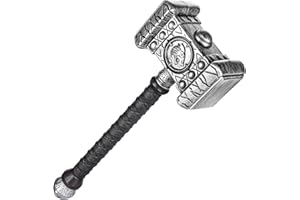 Spinosaurus 52cm Halloween Wikinger Hammer Kunststoff Spielzeug Hammer LARP Fasching Waffen für Wikinger Kostüm Accessoires