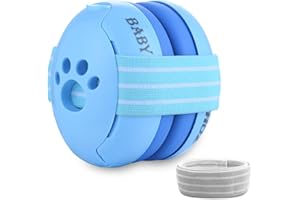 ZOHAN 001 Casque Anti Bruit Bébé, Protection Auditive Confortable pour Bébés Jusqu'à 36 mois, Certifié CE - SNR 23dB pour Les fêtes,Voyage,Feux d’Artifice, Concert - Bleu