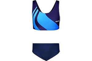 Aquarti Mädchen Sport Bikini Racerback Bustier & Bikinislip