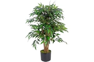 Leaf AZ-FICUS - Árbol de ficus Artificial Realista, 90 cm, árbol Similax