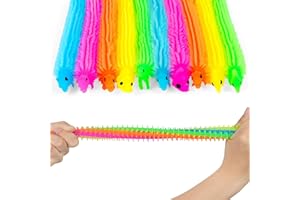 Ainiv Dinosaurier Stretchy String Spielzeug - 10er Pack Stressabbau Squeeze, Sensorische Fidget für Kinder & Erwachsene mit Autismus und ADHD Therapie