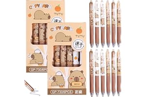 CHENBOOW Radierbarer Kugelschreiber,12 Stück Tintenroller Radierbar,Radierbarer Tintenroller,Radierbarer Kugelschreiber Stifte Set,Capybara Gelstifte Radierbar,Erasable Pen Set,für Kinder