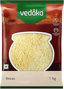 Amazon Brand - Vedaka Besan | 1 Kg | Naturally Gluten Free Besan | 100% Chana Dal