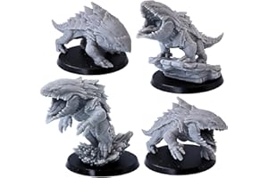 FORGED TERRAIN Bulette Shark Monster Figurine miniature pour jeux de rôle Donjons et Dragons de 28 mm