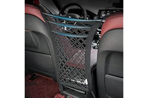 ROWWAIT Car Storage Net,Storage Network of Car Seat,Elastic CarNet Pocket,Cars Seat Organiser,Cars Boot Mesh Bag,Portable CarStorage Organiser Net,Barrier of Backseat Pet Kids(black)