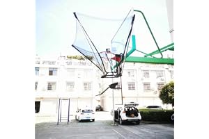 Nät för basketmål Stort Basketball Rebounder Net Return System Bärbar Shot Trainer, Basket Hoop Return System, present till barn/pojkar/flickor Tränare för kontinuerlig fotografering