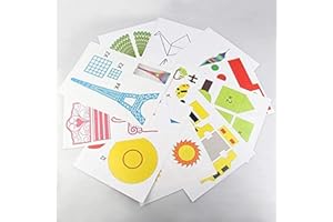 DOLYUU penne 3D Modelli, carta 3D penna stampo per penna di stampa 3D, 20 disegni diversi, per creare meglio belle opere