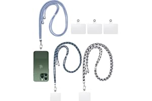 Olliwon 3 sztuki uniwersalny smycz na telefon komórkowy, regulowana smycz na ramię uniwersalny łańcuch do telefonu komórkowego kompatybilny z większością smartfonów,