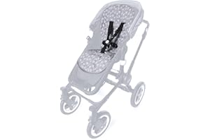 LIEBES VON PRIEBES Priebes Mia Coolair Funktionsitzauflage für Kinderwagen, Buggys I Wendeeinlage für Sommer & Winter waschbar I Atmungsaktive Sitzeinlage I Sitzauflage schützt Sitzbezug und kühlt