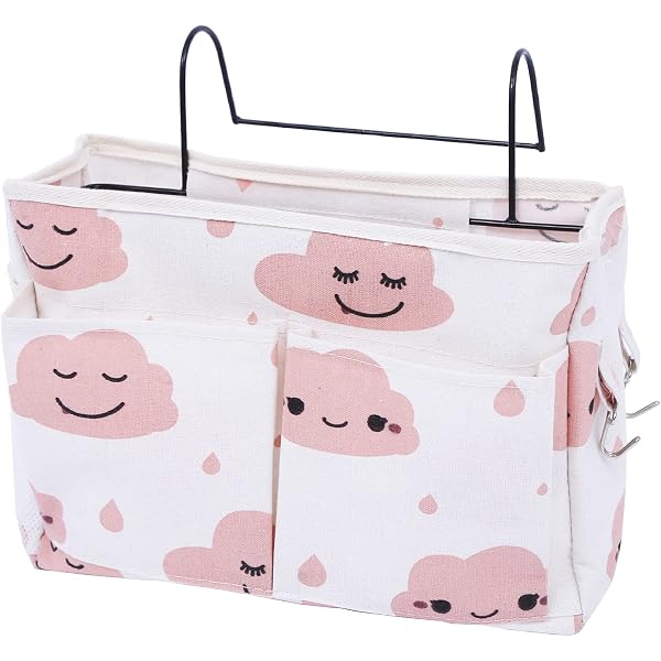 2 Pezzi Borsa Appendibile Per Lettino - Organizer Con Tasche Per Pannolini E Giocattoli