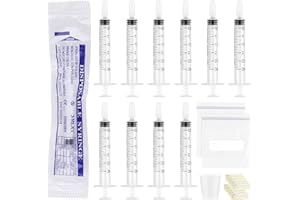 SANDIYAGO 20Pcs 3ml Colostrum Syringes with Caps, Colostrum Collector Kit with 30ml Measuring Cup, 2 Storage Bag and 20 Stickers, for Refilling, Measuring Liquids, Scientific Labs, Plant Watering, Pet Feeding